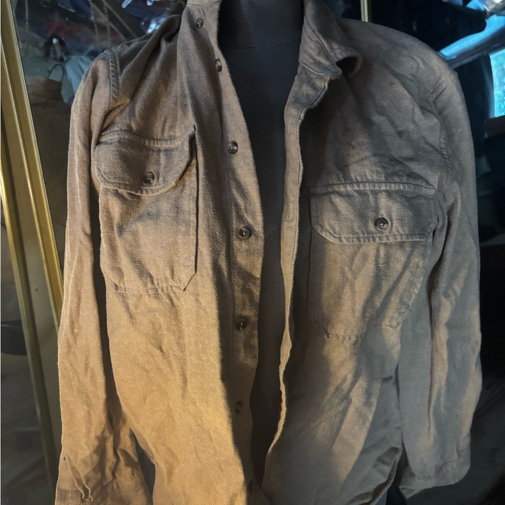 Banana Republic Tan Lightweight Shirt Jacket